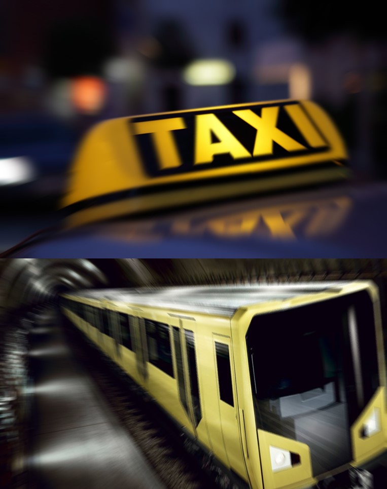 Qual o meio de transporte mais produtivo dentro da sua empresa: será o táxi ou metro?